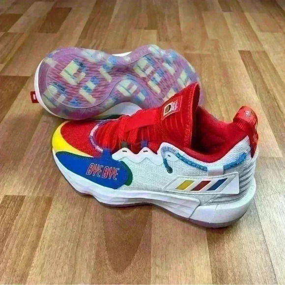 💰HUGE CLEARANCE SALE 💰 Adidas Dame 7 EXTPLY J LEGO Unisex Kids Basketball - Picture 9 of 13